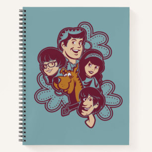 Paisely Flower Scooby-Doo and the Gang Notizbuch