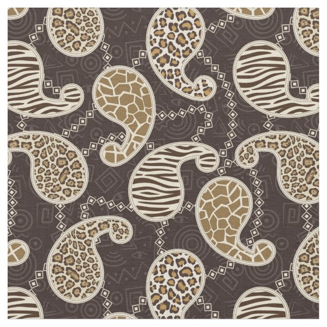 Paisley-Arthintergrund Stoff (Nahaufnahme)