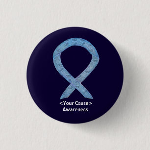 Paisley Awareness Ribbon Personalisiert Button But