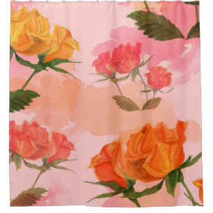 Paisley-Bandana-Druck, Seidenschal-Design. Duschvorhang