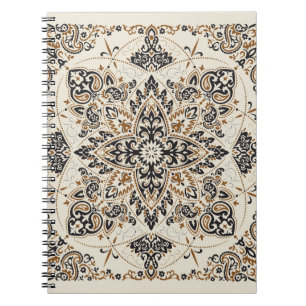 Paisley Bandana Print Silk Design Notizblock