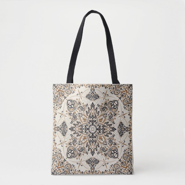 Paisley Bandana Print Silk Design Tasche (Vorderseite)