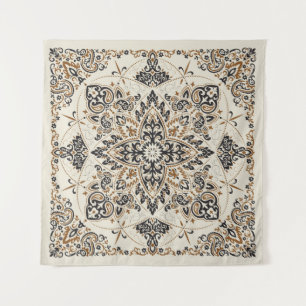 Paisley Bandana Print Silk Design Wandteppich