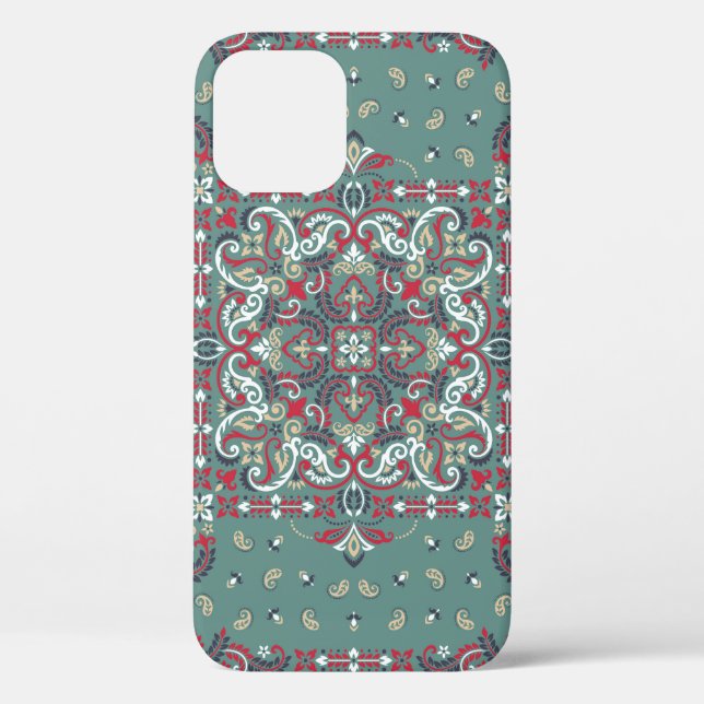 Paisley Bandana Print: Silk Neck Scarf Case-Mate iPhone Hülle (Rückseite)