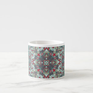 Paisley Bandana Print: Silk Neck Scarf Espressotasse