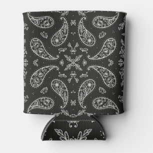 Paisley bandana: Schwarzweißdruck Dosenkühler