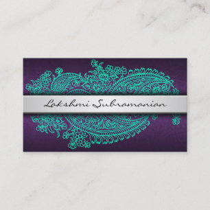 Paisley Beruflich Business Cards Visitenkarte