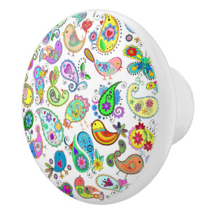 Paisley Birds Keramikknauf