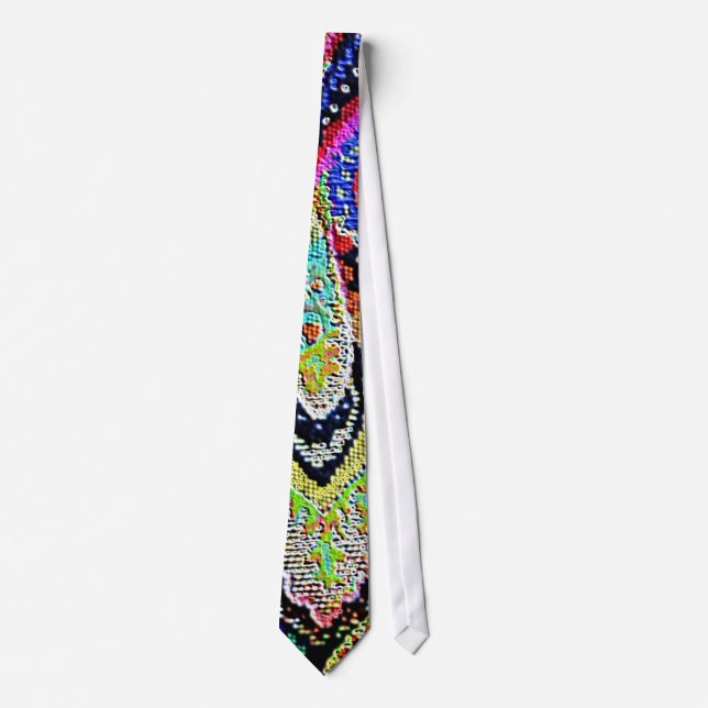 Paisley Blue 2 neg Krawatte (Vorderseite)