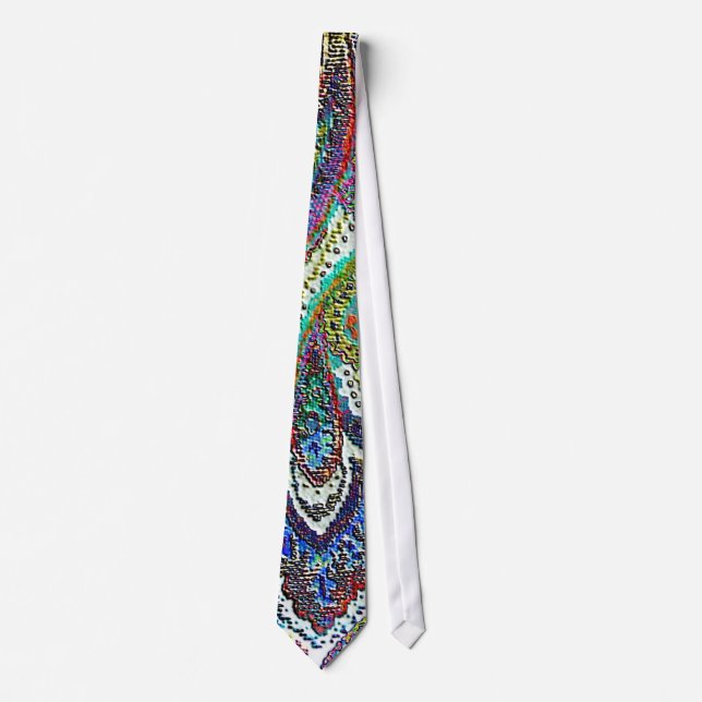 Paisley Blue 3 Krawatte (Vorderseite)
