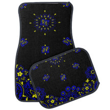 Paisley Blue Black and Yellow