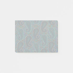 Paisley Blue Indian Boho Art Pattern Post-it Klebezettel