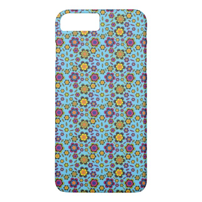 Paisley Blume Design Muster Handy Case (Rückseite)