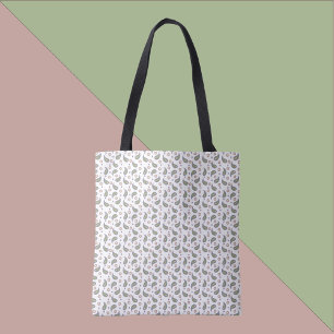 Paisley Blume Dots Lila rosa grünes Muster Tasche