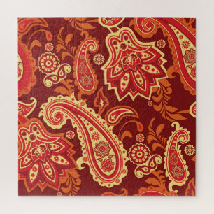 Paisley, Blume: nahtlose Ziermuster