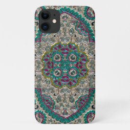 Paisley Blumenmuster aquamarines silberrosa Böhm Case-Mate iPhone Hülle