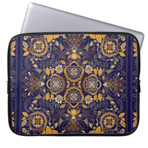 Paisley-Blumenmuster Laptopschutzhülle