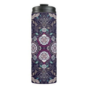 Paisley-Blumenmuster Thermosbecher