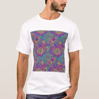 Paisley-Blüten-Teppich – Lebendige florale Fusion