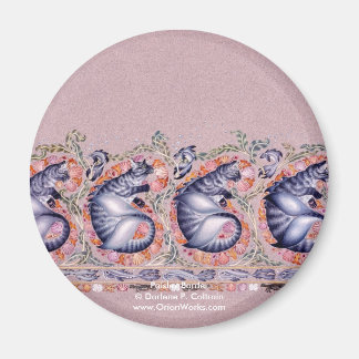 Paisley Border, Paisley Border Darlene P. Colt. Magnet