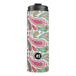 Paisley Bright Monogram | Thermal Tumbler Thermosbecher