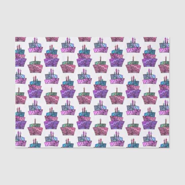 Paisley Cakes Seidenpapier (Vorderseite)
