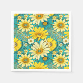 Paisley-Daisy-Serviette Serviette