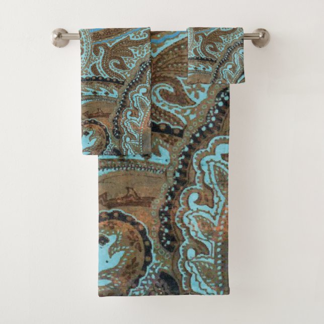Paisley Damask - Badetuch-Set Badhandtuch Set (Insitu)