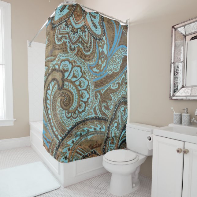 Paisley Damask - Duschvorhang (Beispiel)