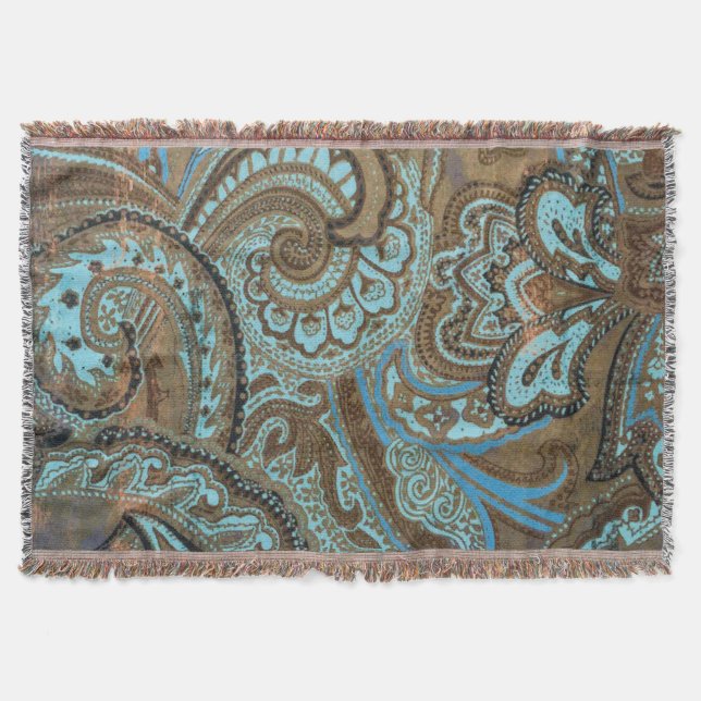 Paisley Damast - Decke (Vorderseite)