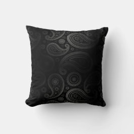 Paisley Deluxe| Schwarzkohle Kissen