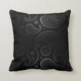Paisley Deluxe| Schwarzkohle Kissen