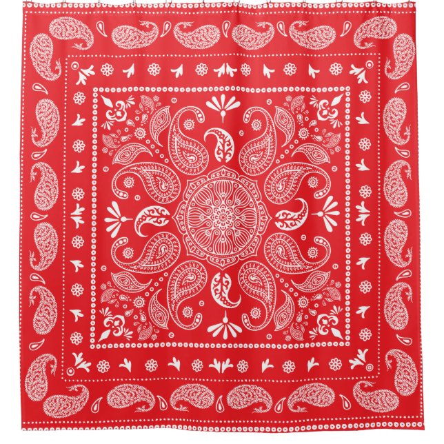 Paisley Design-1 Duschvorhang (Vorderseite)