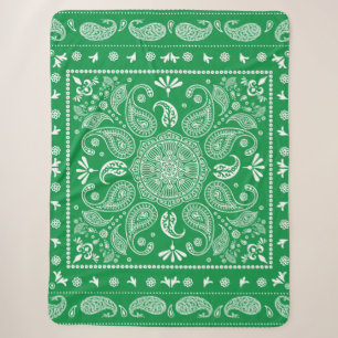 Paisley Design-1 Sherpa Blanket Sherpadecke