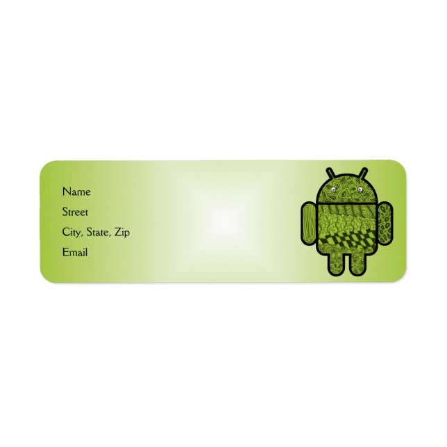 Paisley Doodle-Zeichen für Android™ (Vorne)