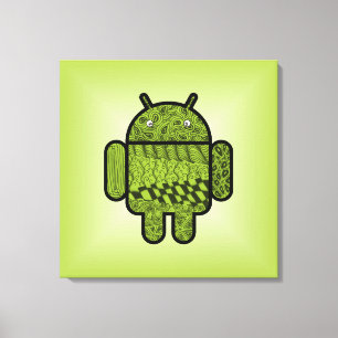 Paisley Doodle-Zeichen für Android™ Leinwanddruck