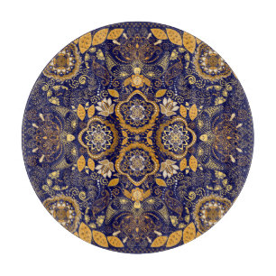 Paisley Elegance: Textile Designmuster Schneidebrett