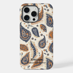 Paisley-Eleganz – Künstlerische Fusion Globale Not iPhone 15 Pro Max Hülle