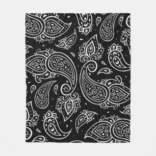 Paisley Eleganz: nahtloses ethnisches Muster. Fleecedecke