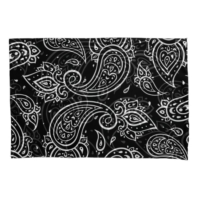 Paisley Eleganz: nahtloses ethnisches Muster. Kissenbezug (Vorderseite)
