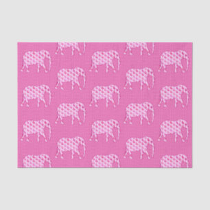 Paisley Elephant, Ice Pink und Fuchsia Seidenpapier