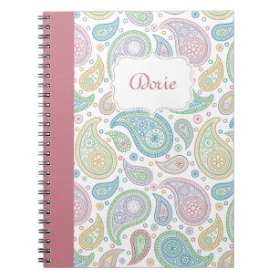 Paisley en Carnet rose