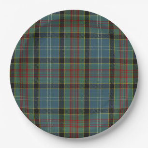 Paisley Family and Region Tartan Kariertes Muster Pappteller