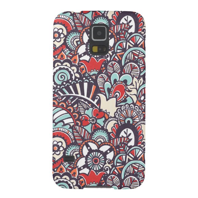 Paisley Floral Doodle Muster Case-Mate Samsung Galaxy Hülle (Rückseite)