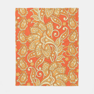Paisley Floral ethnische nahtlose Muster. Arabisch Fleecedecke