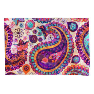 Paisley Floral Indian Seamless Ornament Kissenbezug