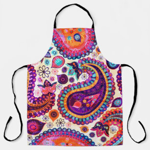 Paisley Floral Indian Seamless Ornament Schürze