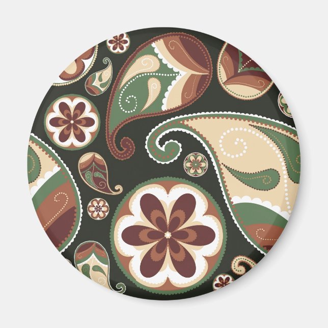 Paisley & Floral Magnet (Vorne)