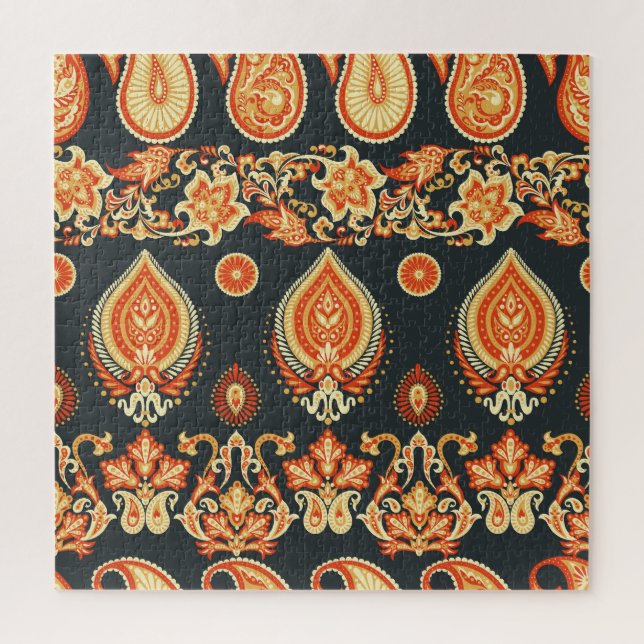 Paisley Floral: Oriental Ethnic Seamless (Vertikal)