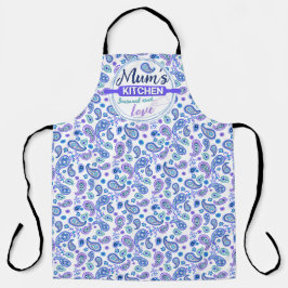 Paisley Floral Pattern - Weiß Schürze